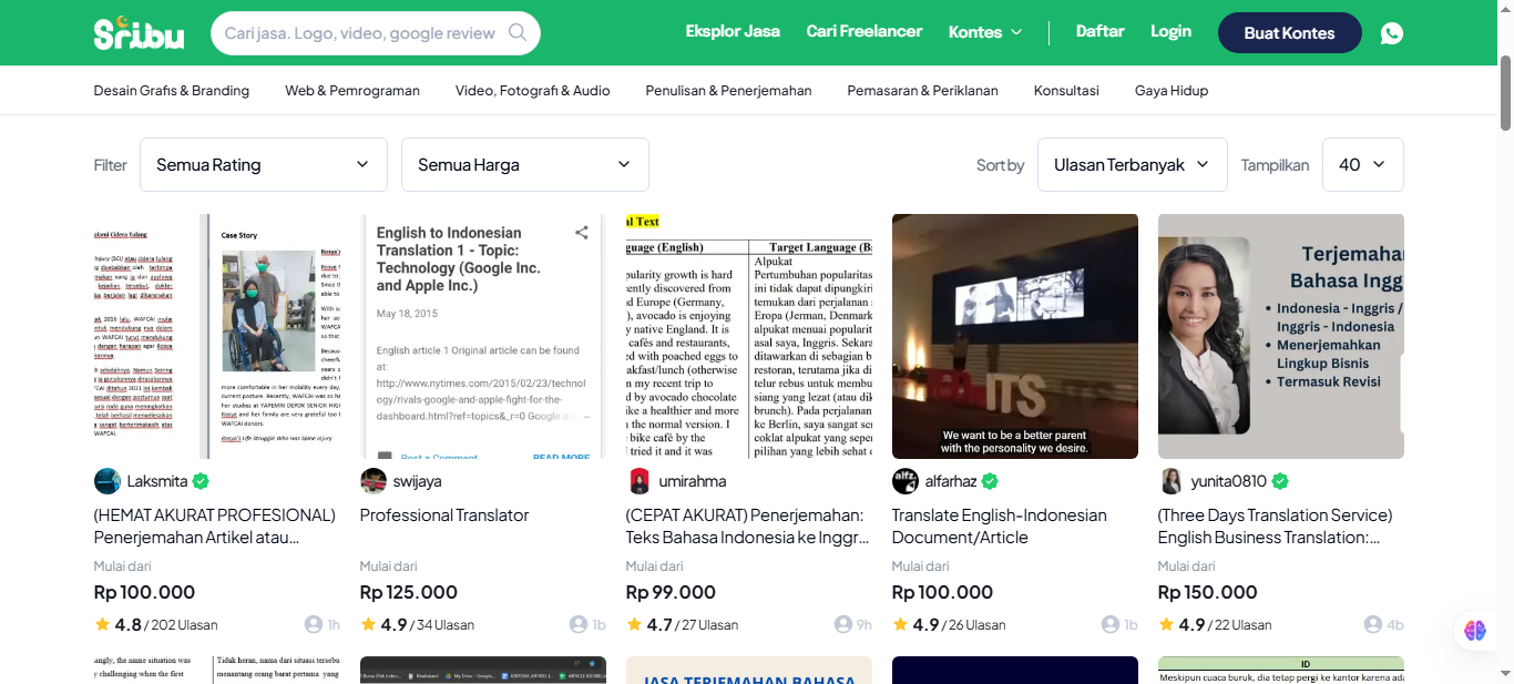 Jasa penerjemah dokumen dan jurnal